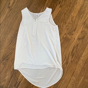 Grey Sleeveless Blouse